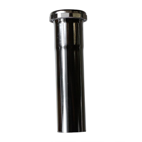 Thrifco Plumbing 22 Gauge 1-1/2 Inch x 6 Inch Chrome Plated Brass Tubular Extens 4400646 - main